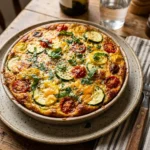 Crustless Zucchini Tomato Quiche 5 Crustless Zucchini Tomato Quiche