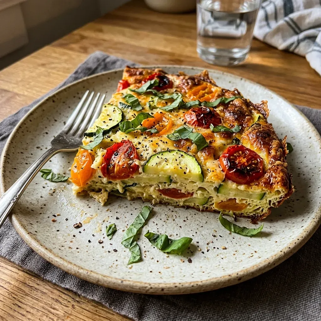 Crustless Zucchini Tomato Quiche 4 Crustless Zucchini Tomato Quiche