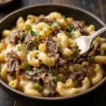 Easy High-Protein Philly Cheesesteak Mac