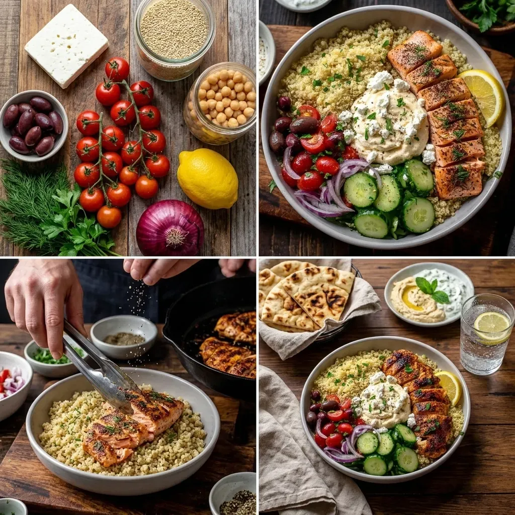 Easy Mediterranean Chicken Bowl for Meal Prep