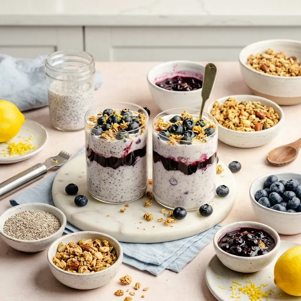 High-Protein Lemon Blueberry Breakfast
