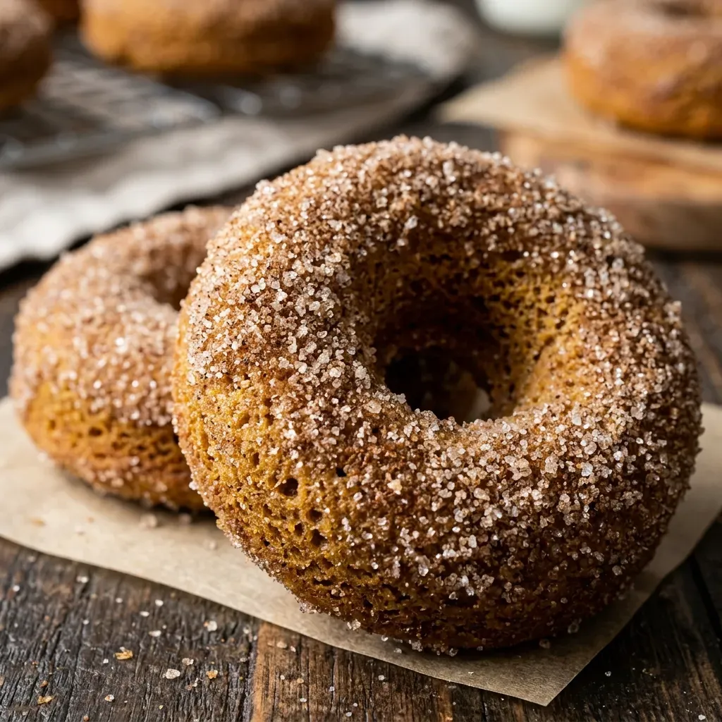 Pumpkin Cinnamon Sugar Donuts