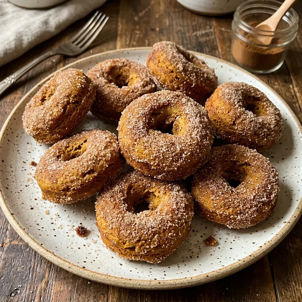 Pumpkin Cinnamon Sugar Donuts 4 Pumpkin Cinnamon Sugar Donuts
