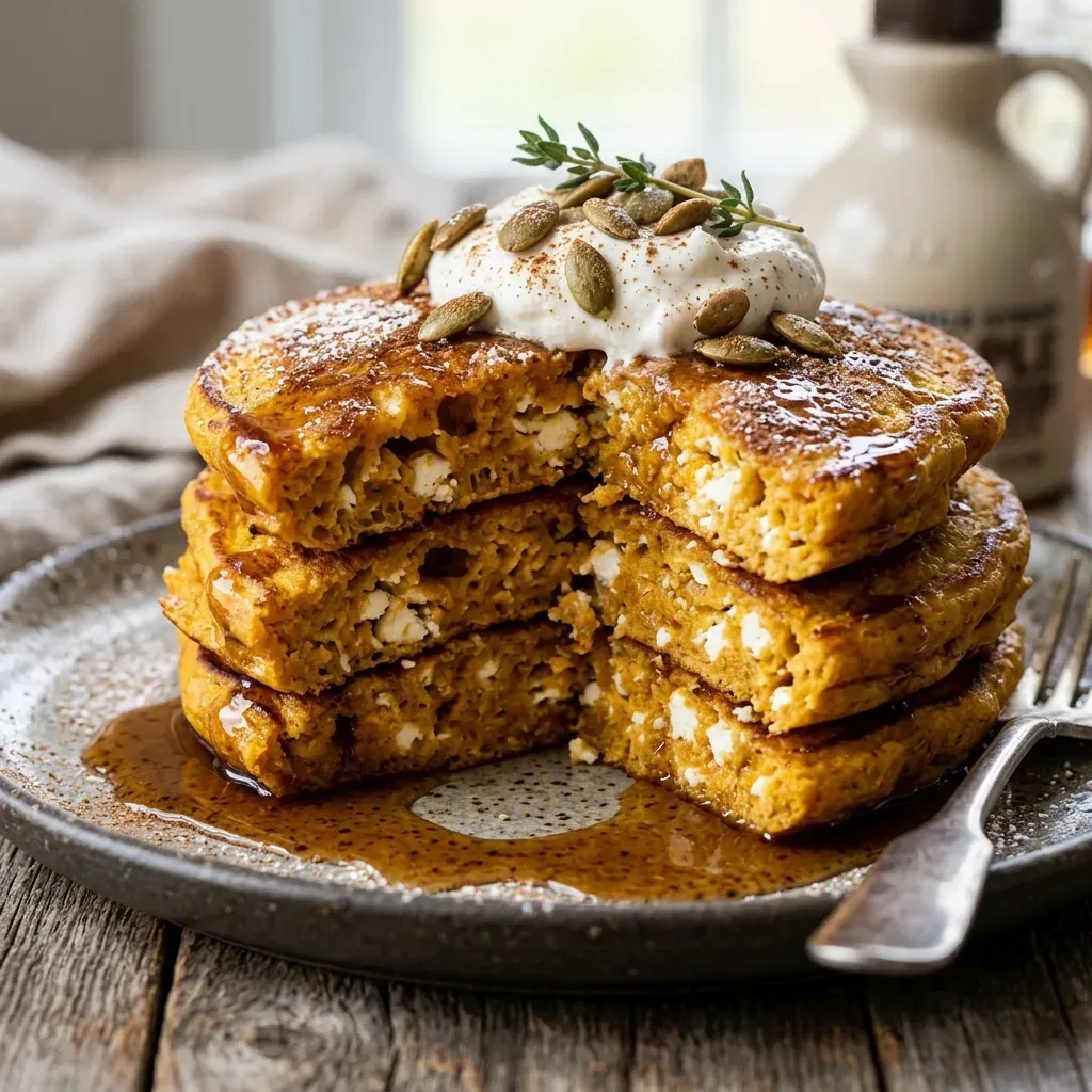 Pumpkin Cottage Cheese Pancakes 4 Pumpkin Cottage Cheese Pancakes