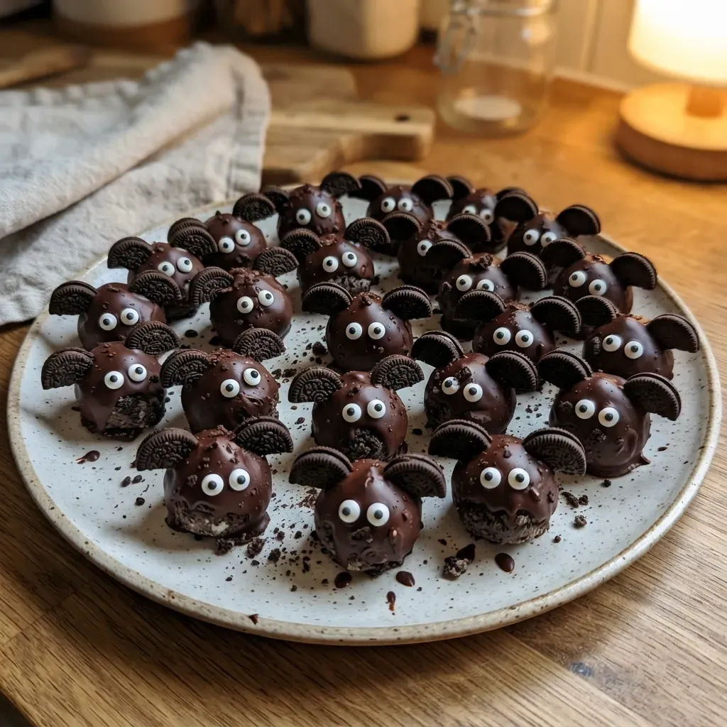 Bat Oreo Cookie Balls 4 Bat Oreo Cookie Balls