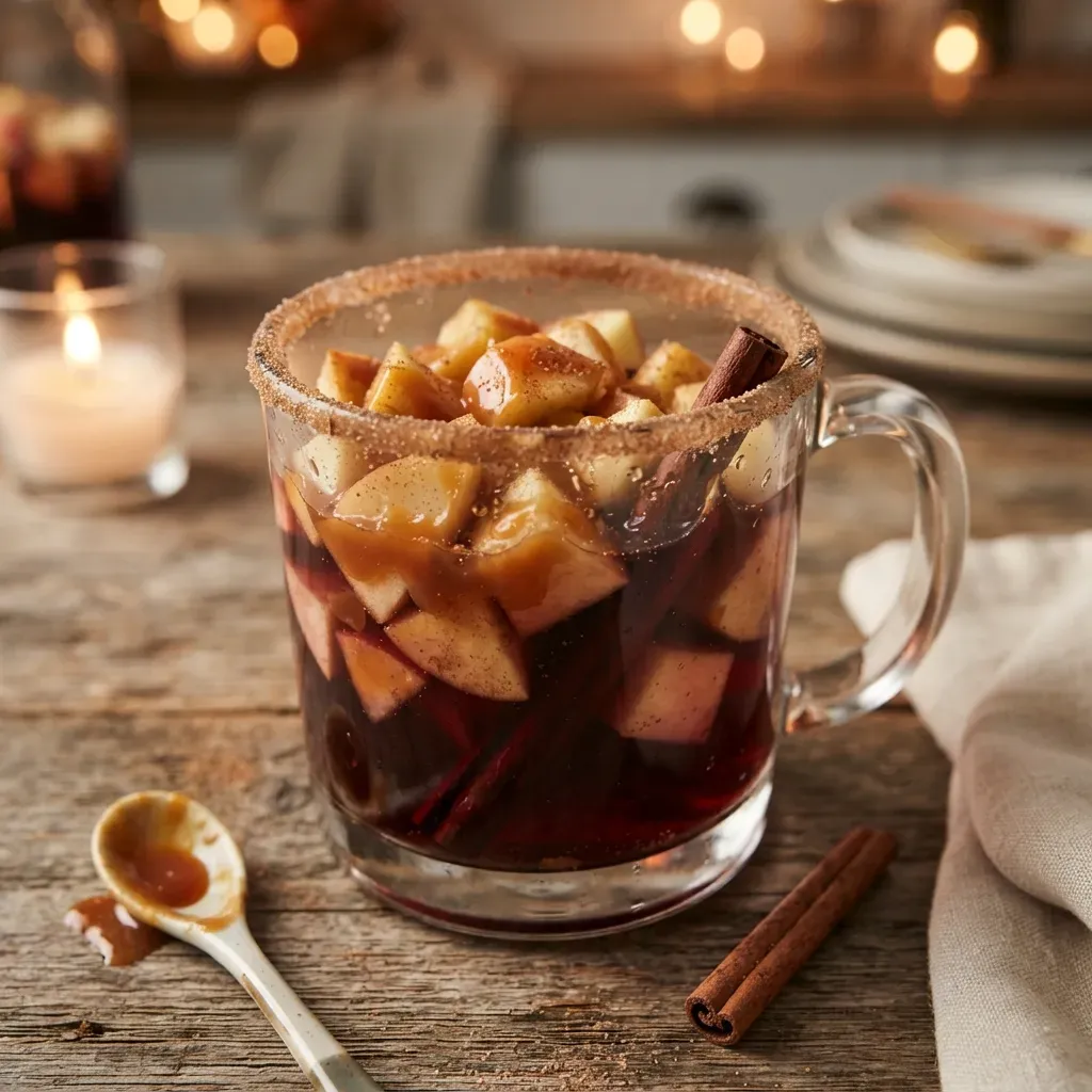 Caramel Apple Sangria Cocktail Recipe
