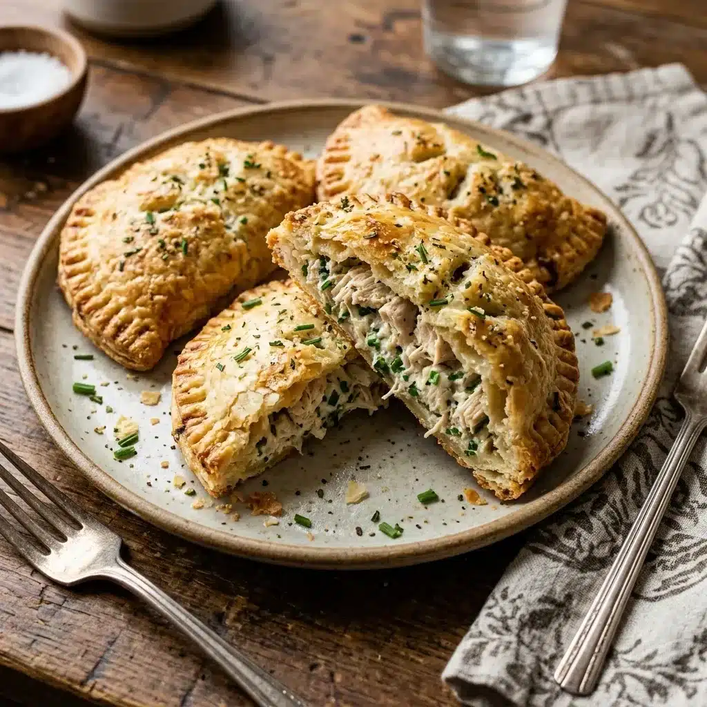 Chicken and Chive Hand Pie 4 chicken and chive hand pie