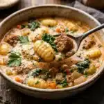 Creamy Italian Sausage Gnocchi Soup