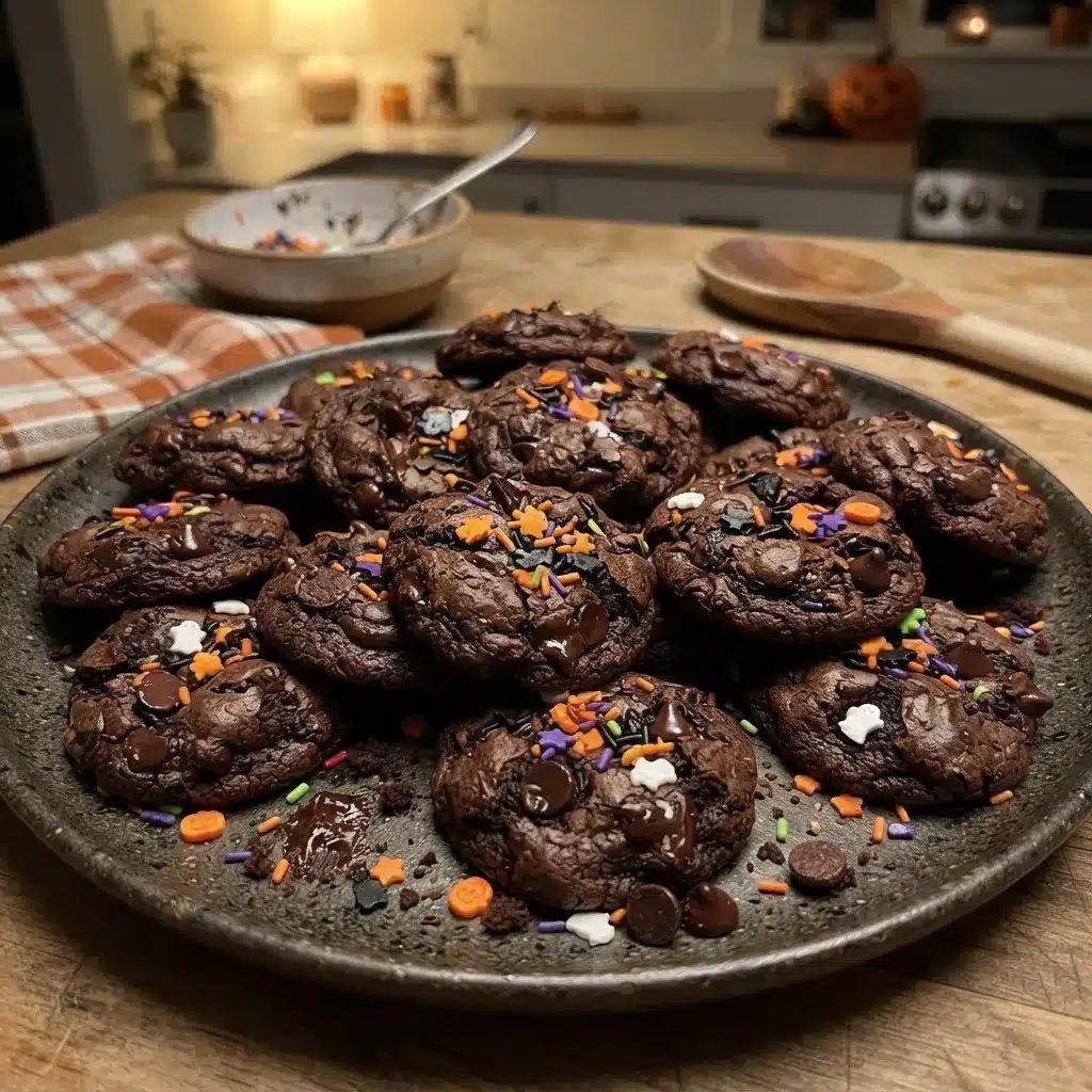 Dark Chocolate Halloween Cookies 5 Dark Chocolate Halloween Cookies