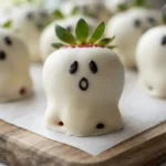 Easy White Chocolate Strawberry Ghosts 7 Easy White Chocolate Strawberry Ghosts