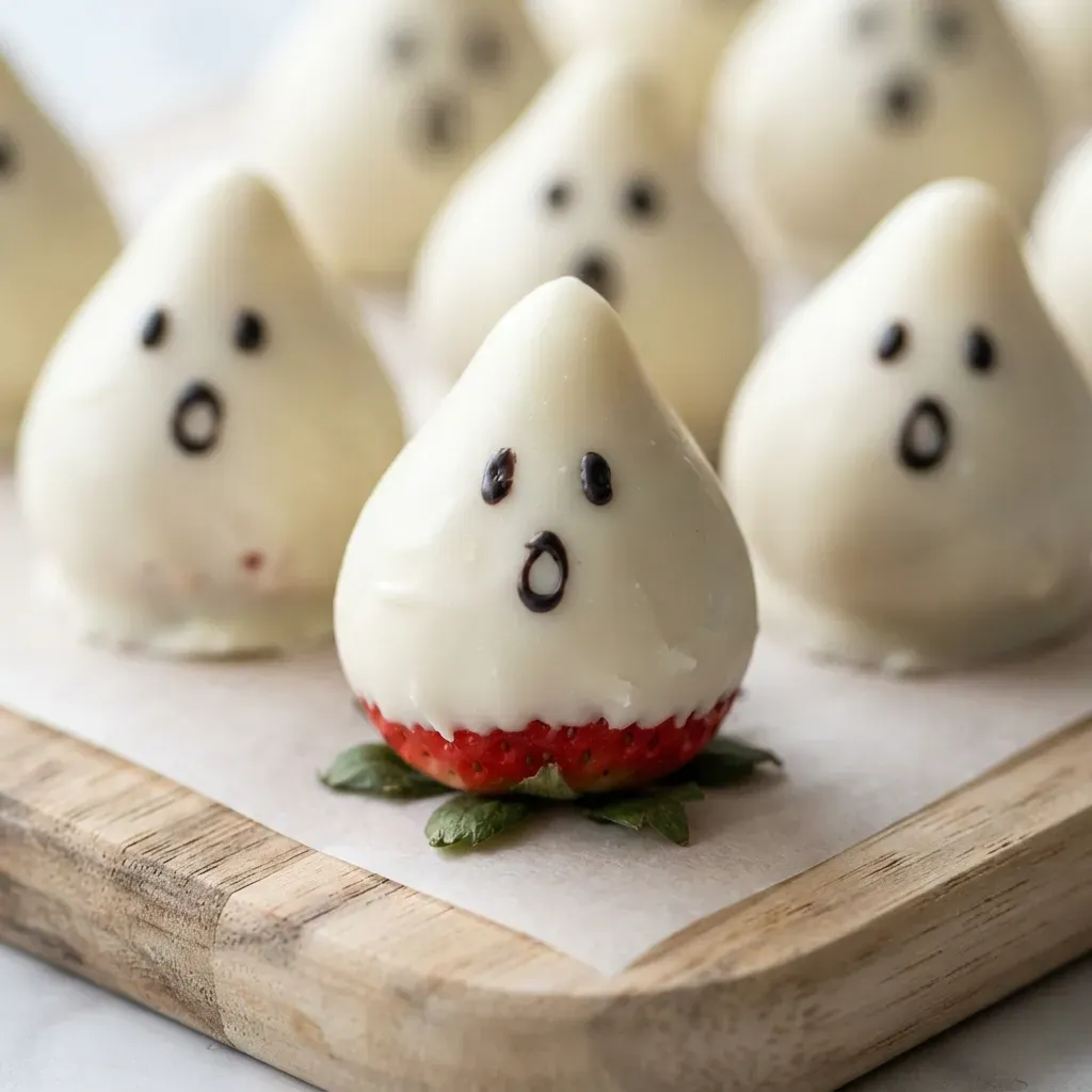 Easy White Chocolate Strawberry Ghosts 5 Easy White Chocolate Strawberry Ghosts