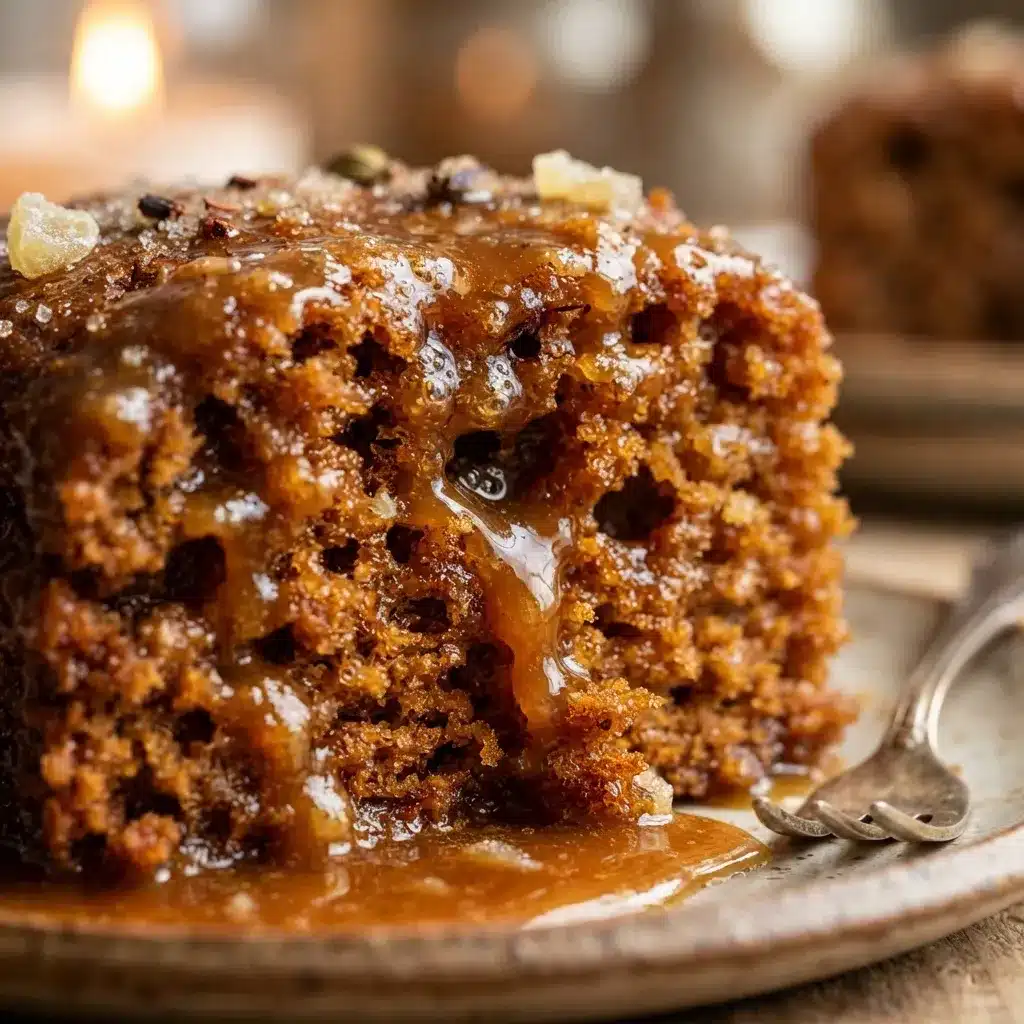Gingerbread Sponge with Warm Caramel