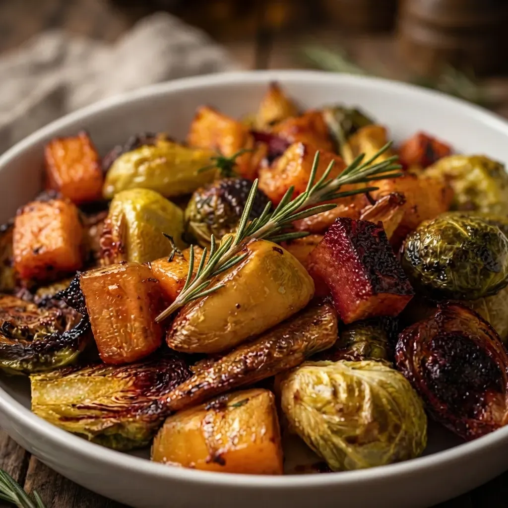 Maple Roasted Thanksgiving Veggies