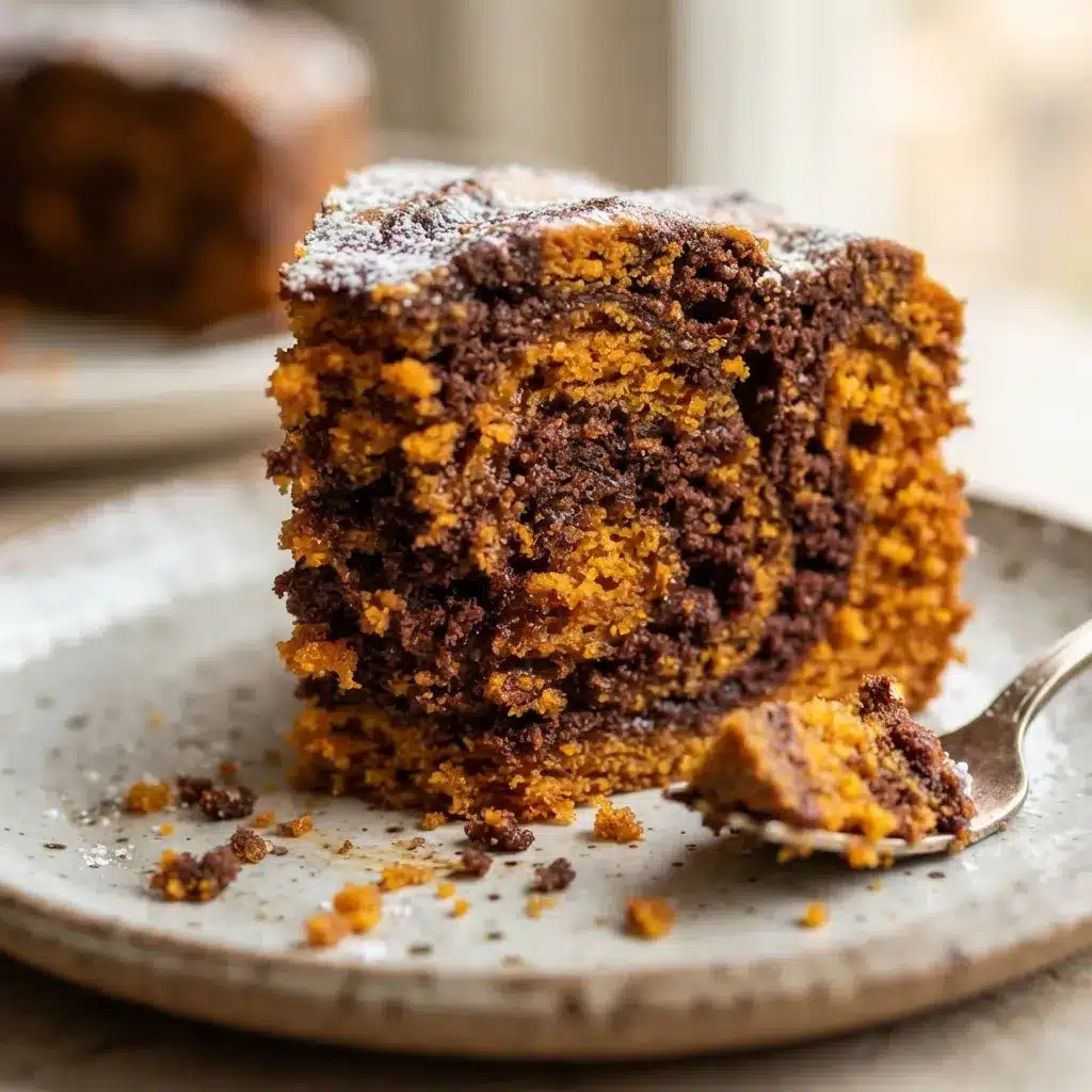 Pumpkin Marble Cake (vegan)