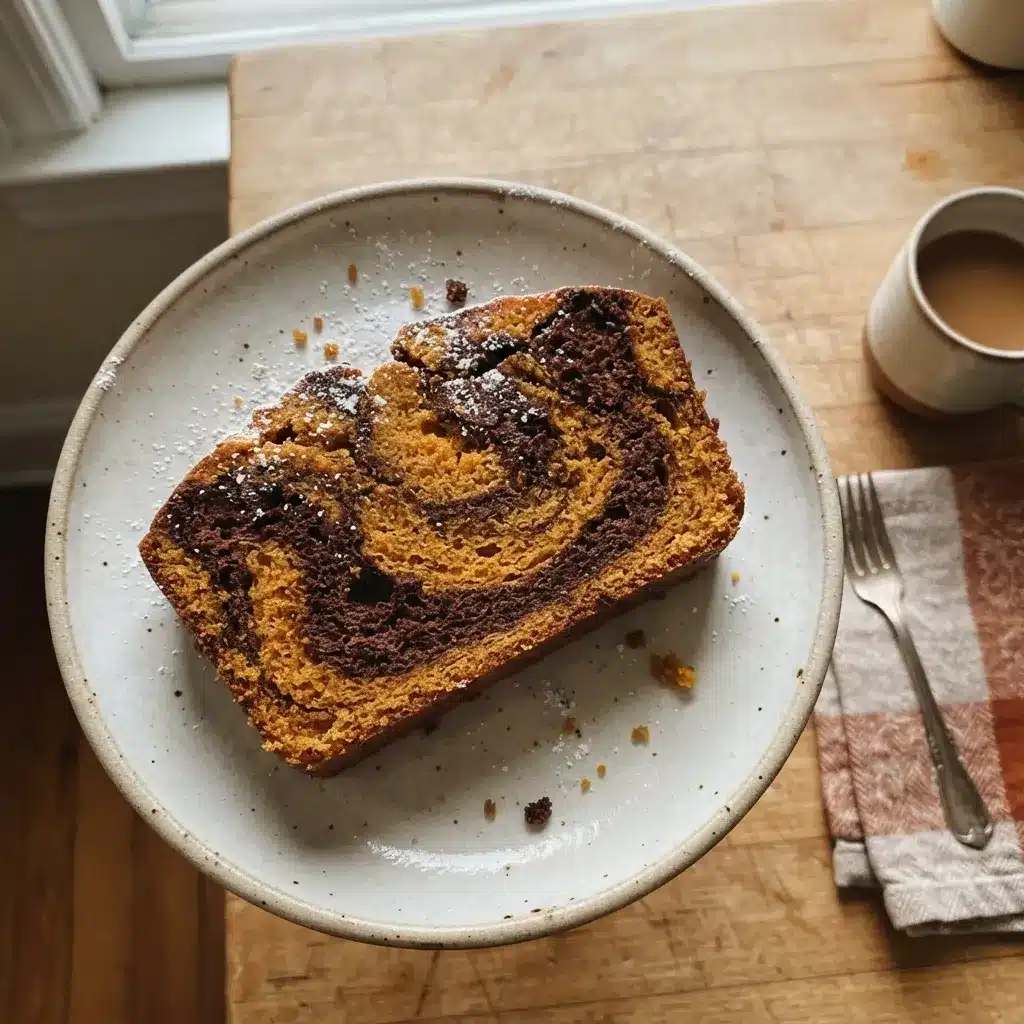 Pumpkin Marble Cake (vegan)