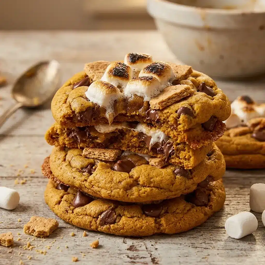 Pumpkin S'mores Cookies