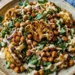 Roasted Cauliflower Salad with Tahini Chickpeas 5 Roasted Cauliflower Salad with Tahini Chickpeas