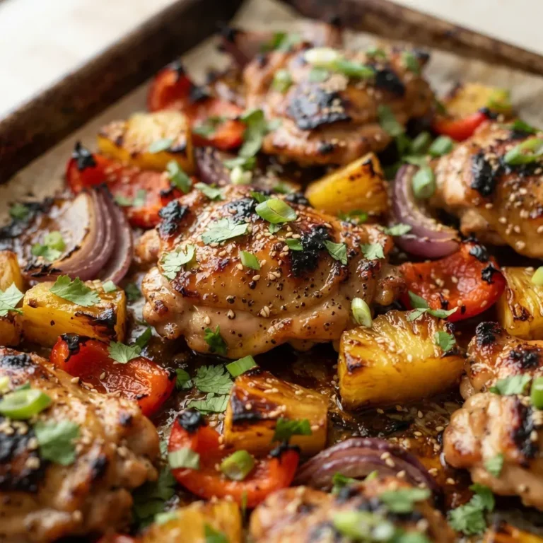 Sheet Pan Hawaiian Chicken Recipe 3 Sheet Pan Hawaiian Chicken Recipe