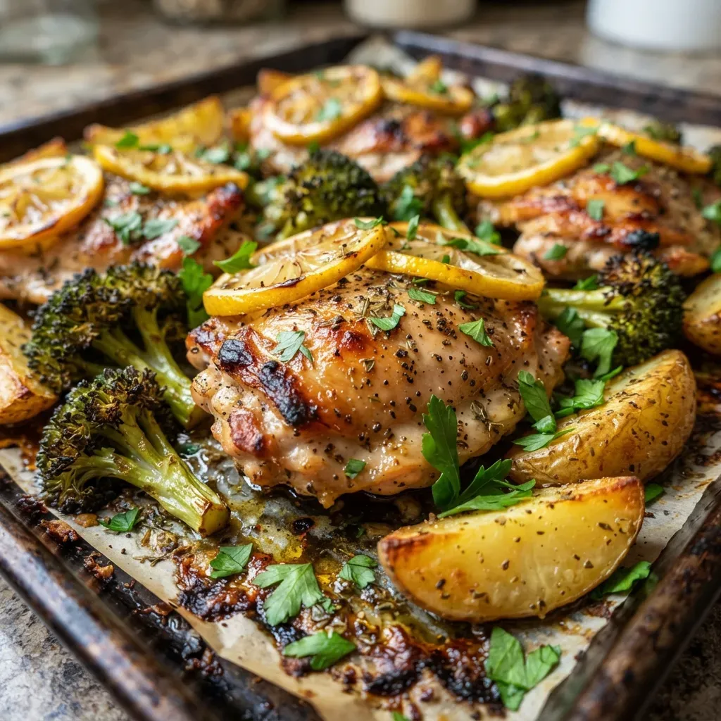 Sheet Pan Lemon Chicken