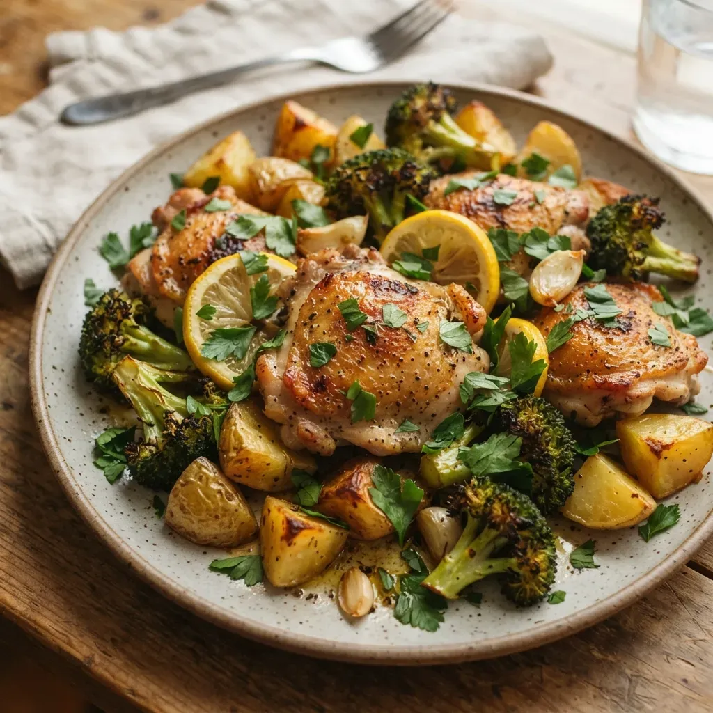 Sheet Pan Lemon Chicken