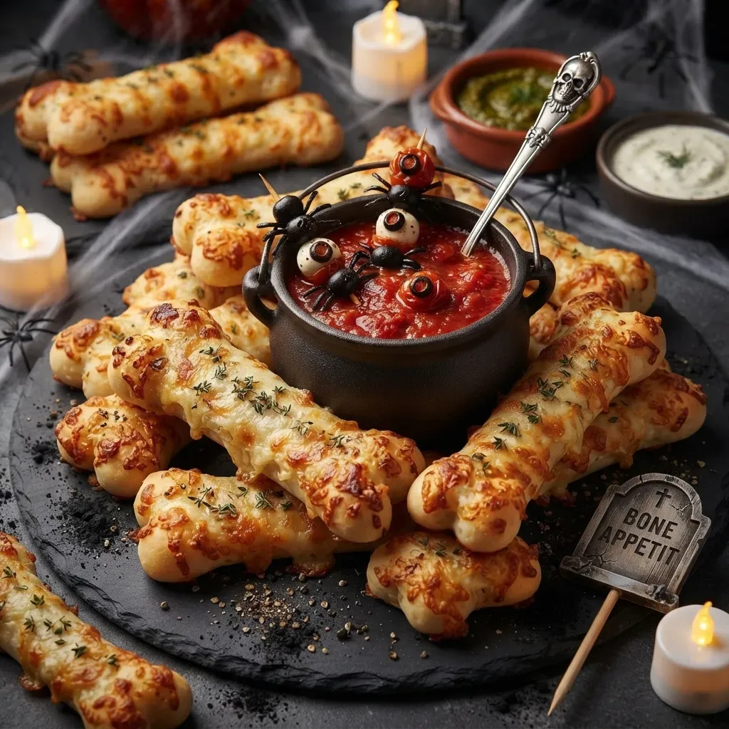Spooktacular Cheesy Halloween Breadstick Bones 4 Spooktacular Cheesy Halloween Breadstick Bones
