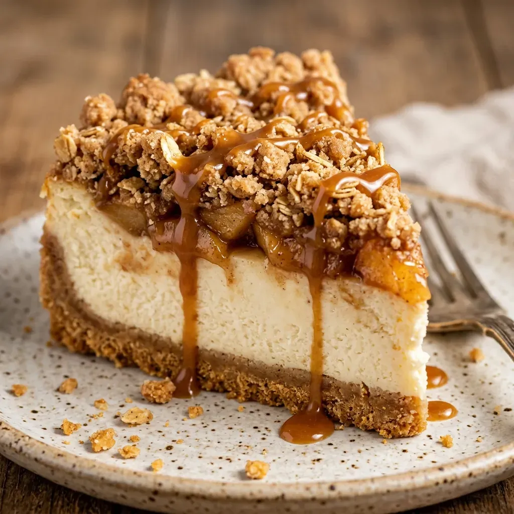 Apple Crumble Cheesecake