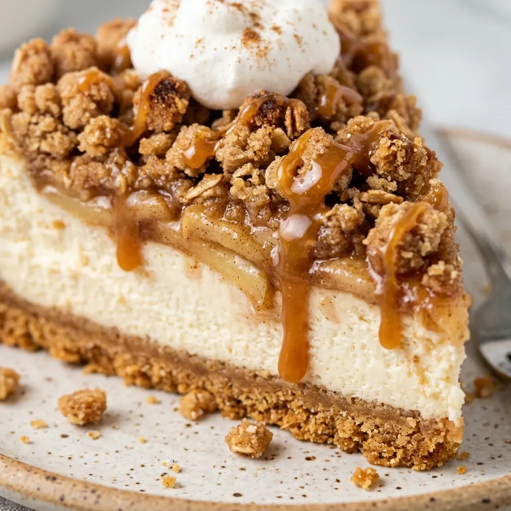 Apple Crumble Cheesecake 4 Apple Crumble Cheesecake
