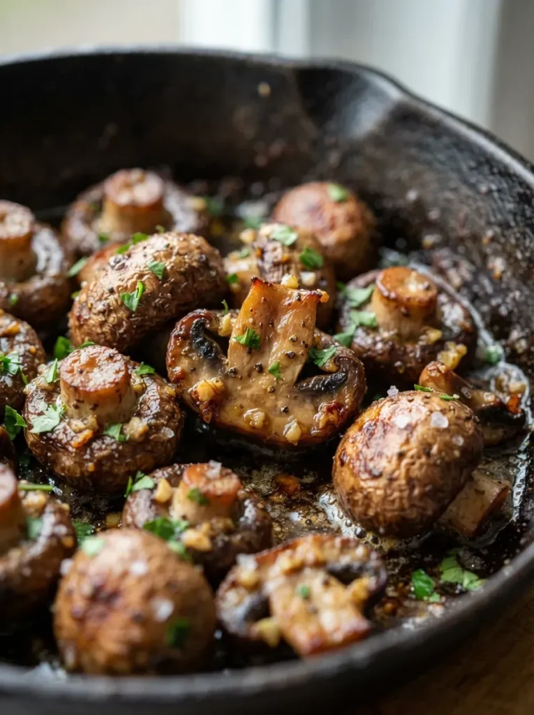 Best Browned Butter Garlic Roasted Mushrooms 4 Best Browned Butter Garlic Roasted Mushrooms