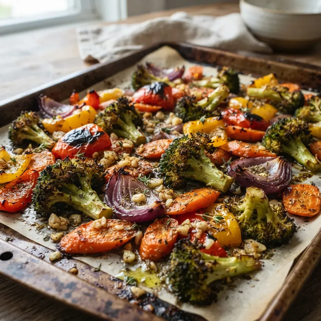 Best Garlic Herb Roasted Veggies