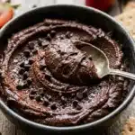 Brownie batter chocolate hummus