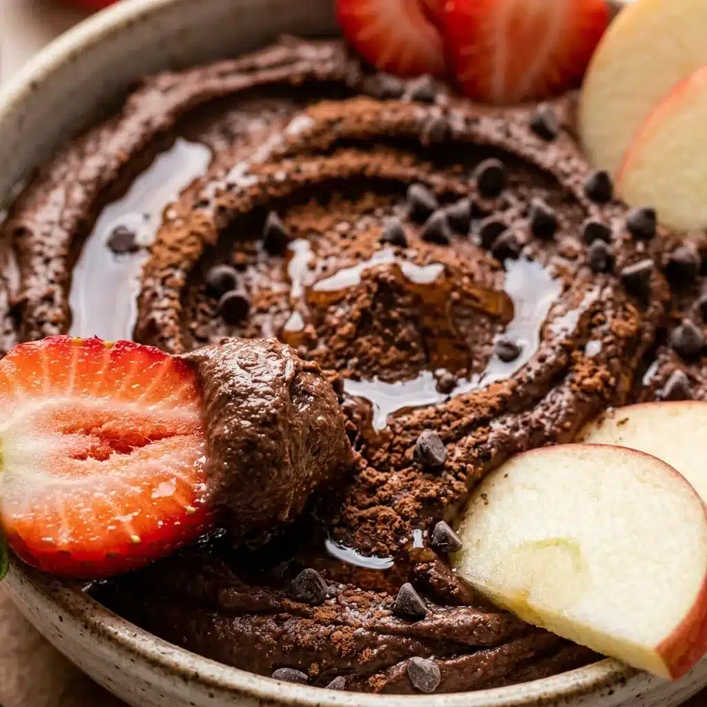 Brownie batter chocolate hummus