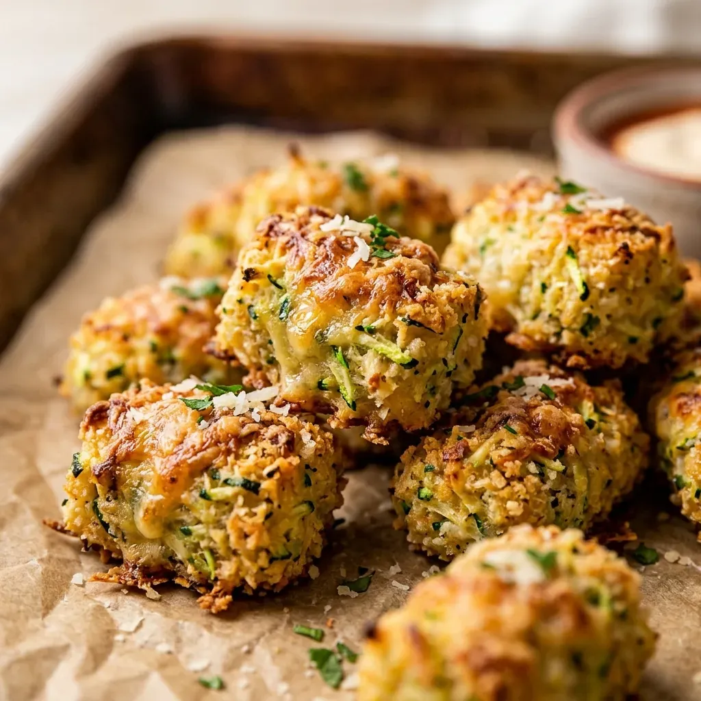 cheesy zucchini tots