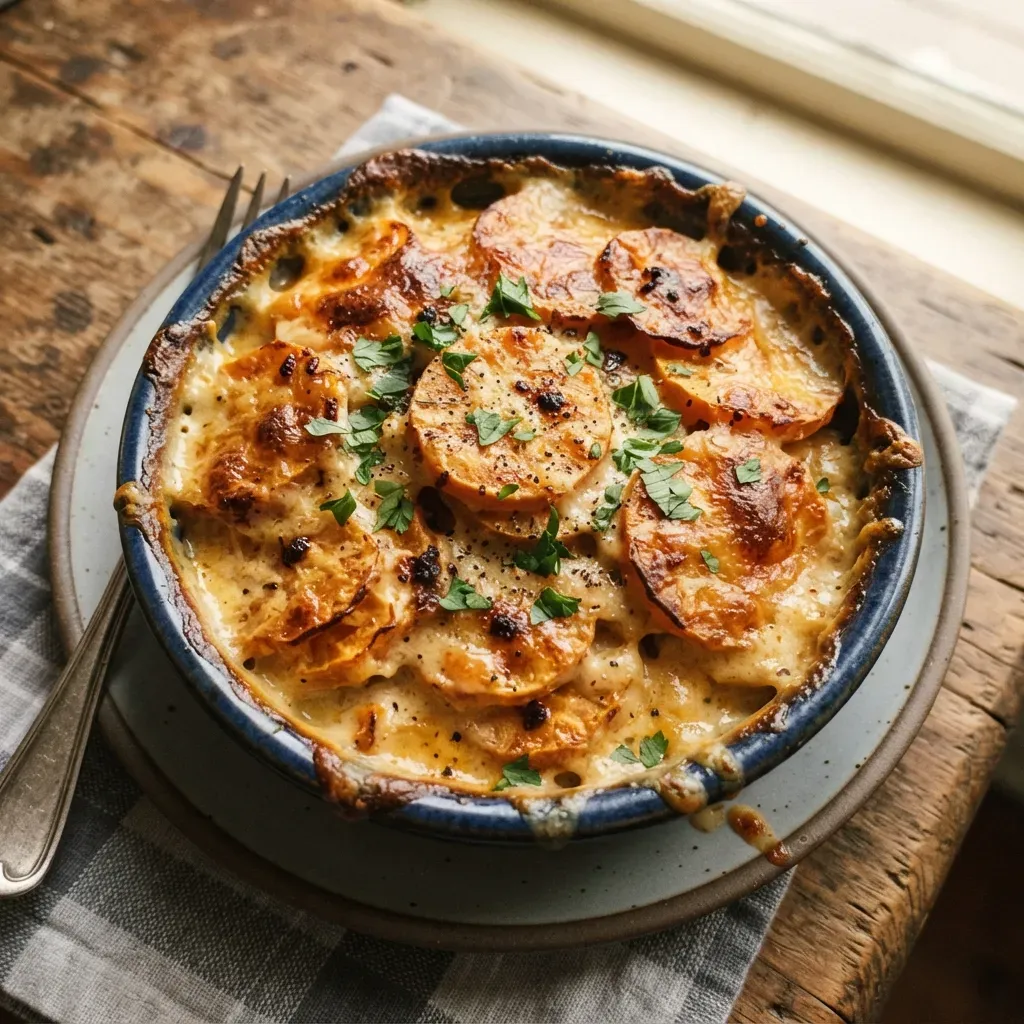 Chipotle Gouda Scalloped Sweet Potatoes 4 Chipotle Gouda Scalloped Sweet Potatoes