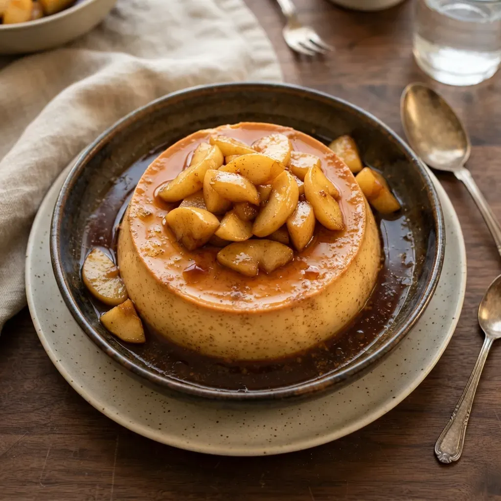 Creamy Pumpkin Flan with Caramelized Apples 4 Creamy Pumpkin Flan with Caramelized Apples