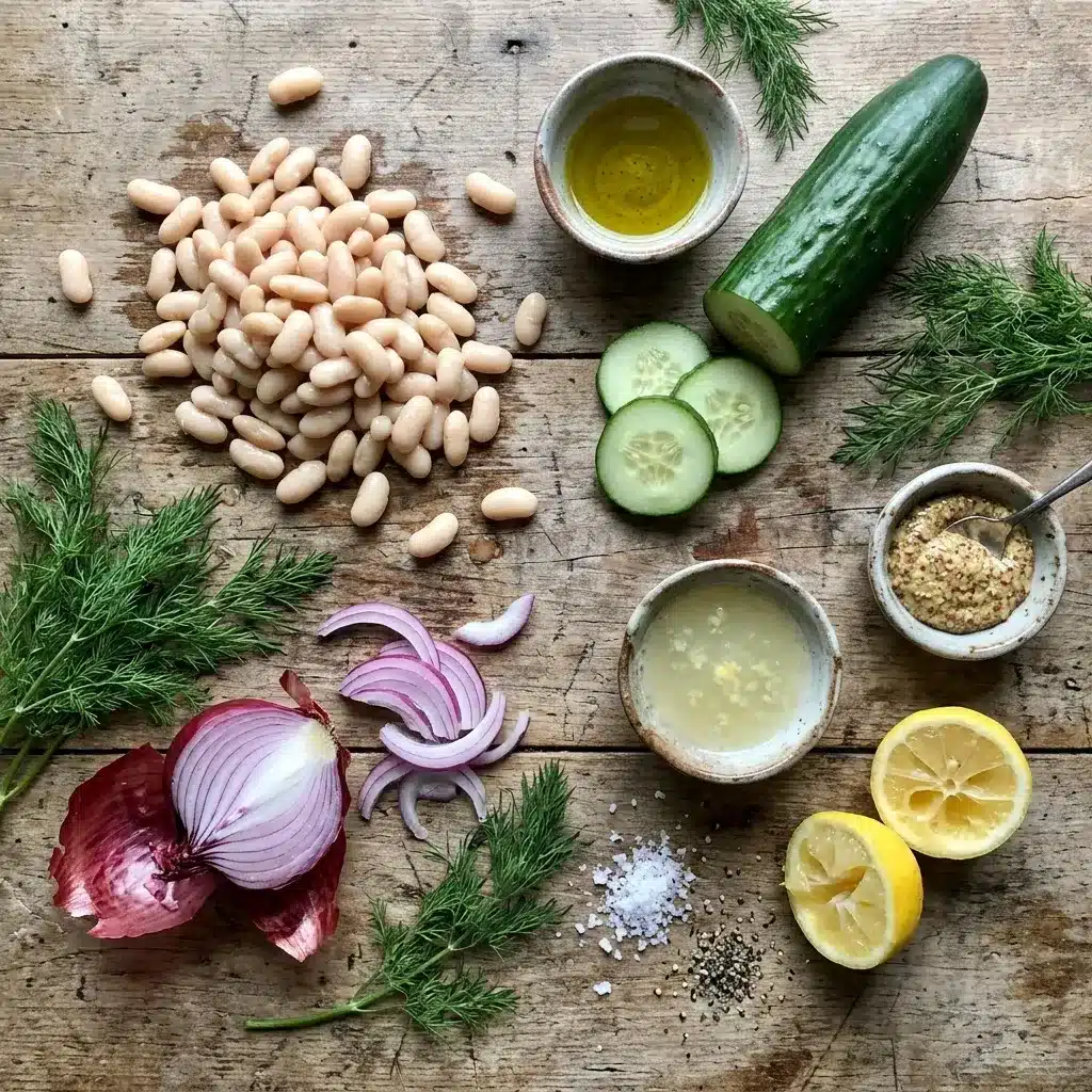Dilly White Bean Cucumber Salad
