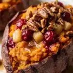 Easy Cranberry Apple Twice-Baked Sweet Potatoes