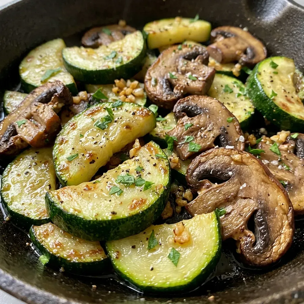 Sautéed Zucchini and Mushrooms