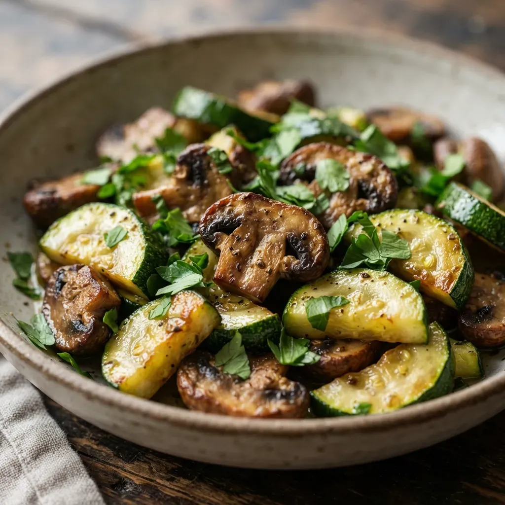 Sautéed Zucchini and Mushrooms